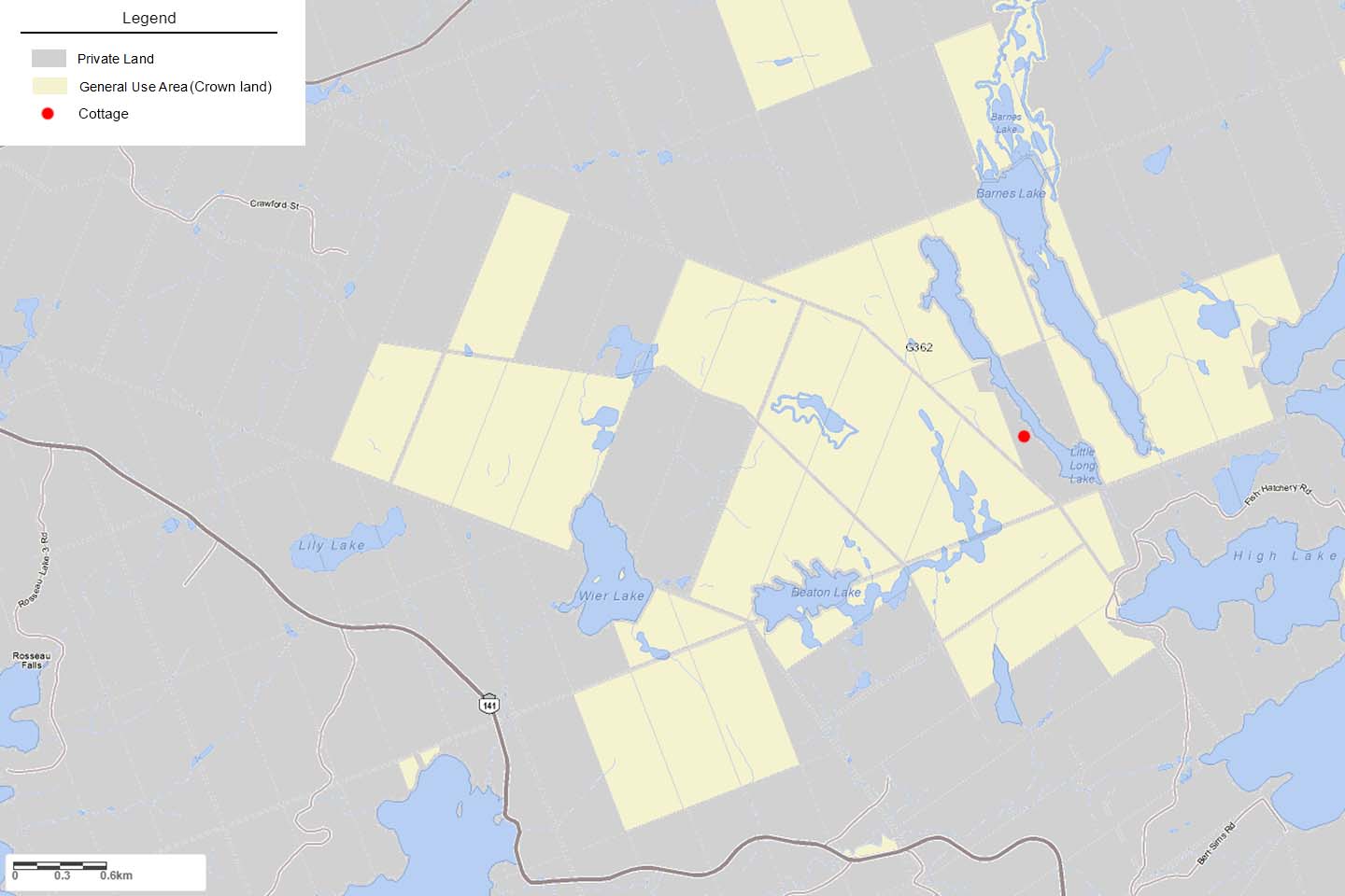 muskoka-cottage-rentals-map | TUCKAWAY COTTAGE